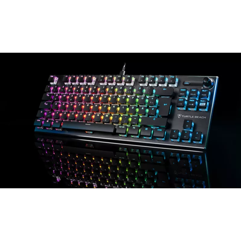 Turtle Beach Vulcan TKL klaviatūra, gaming, USB, QWERTZ, juoda