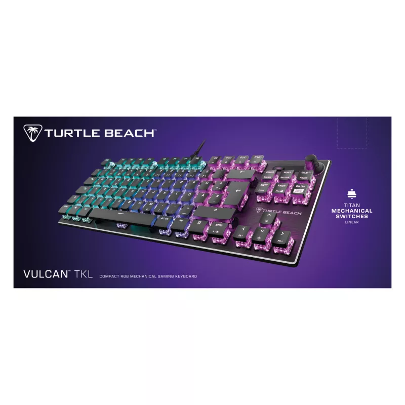 Turtle Beach Vulcan TKL klaviatūra, gaming, USB, QWERTZ, juoda