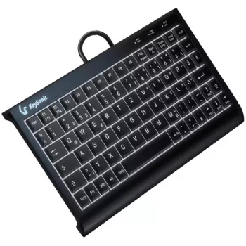 KeySonic KSK-3011ELC (DE) klaviatūra USB QWERTZ vokiška juoda