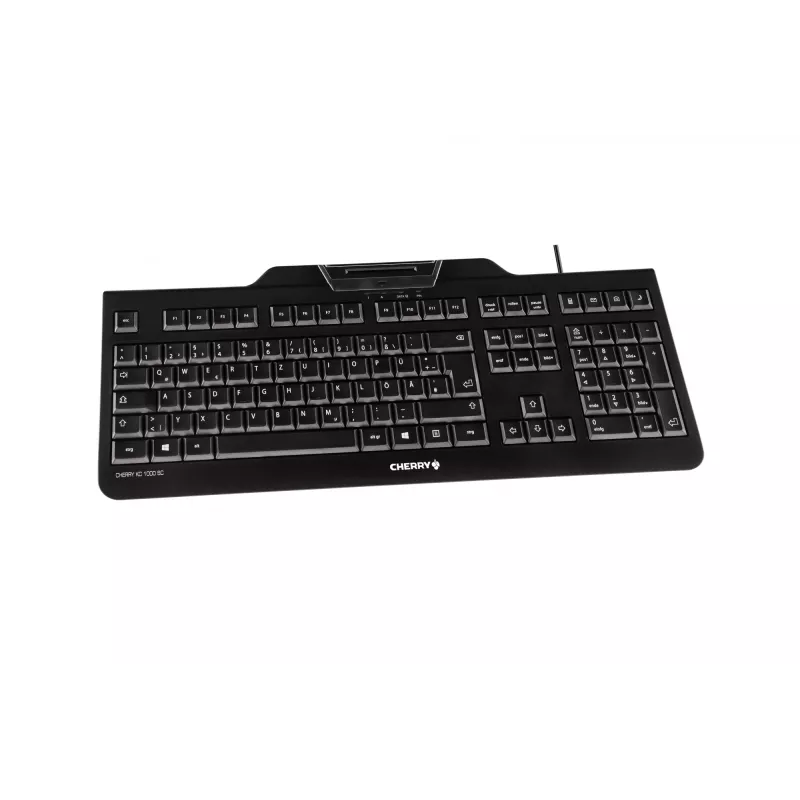 CHERRY KC 1000 SC klaviatūra biurui USB QWERTY JAV anglų juoda
