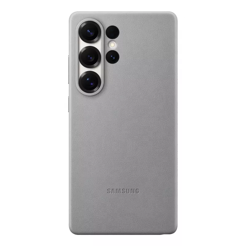 Samsung Kindsuit Faux Leather Dėklas Galaxy S25 Ultra, 17,5 cm (6,9 colio), Pilka