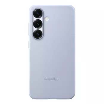 Samsung Kindsuit dirbtinės odos dėklas Galaxy S25, šviesiai mėlynas