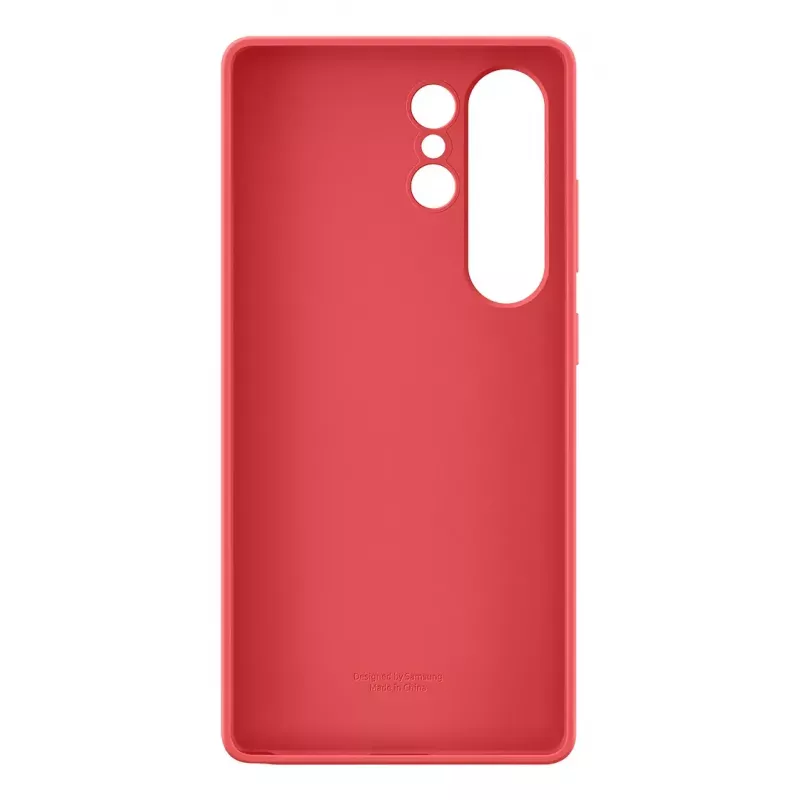 Dėklas Samsung Galaxy S25 Ultra Silikoninis Raudonas Monochrominis