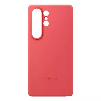 Dėklas Samsung Galaxy S25 Ultra Silikoninis Raudonas Monochrominis
