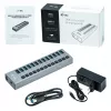 i-tec USB 3.0 įkrovimo stotelė 13 prievadų + 60 W maitinimo adapteris