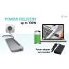 i-tec USB-C Metal Ergonomic 3x 4K Doko stotelė su 100 W maitinimo tiekimu