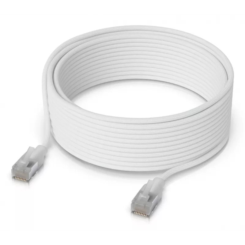 Ubiquiti UniFi Etherlighting tinklo jungiamasis kabelis, 12 m, Cat6, baltas (UACC-Cable-Patch-EL-12M-W)