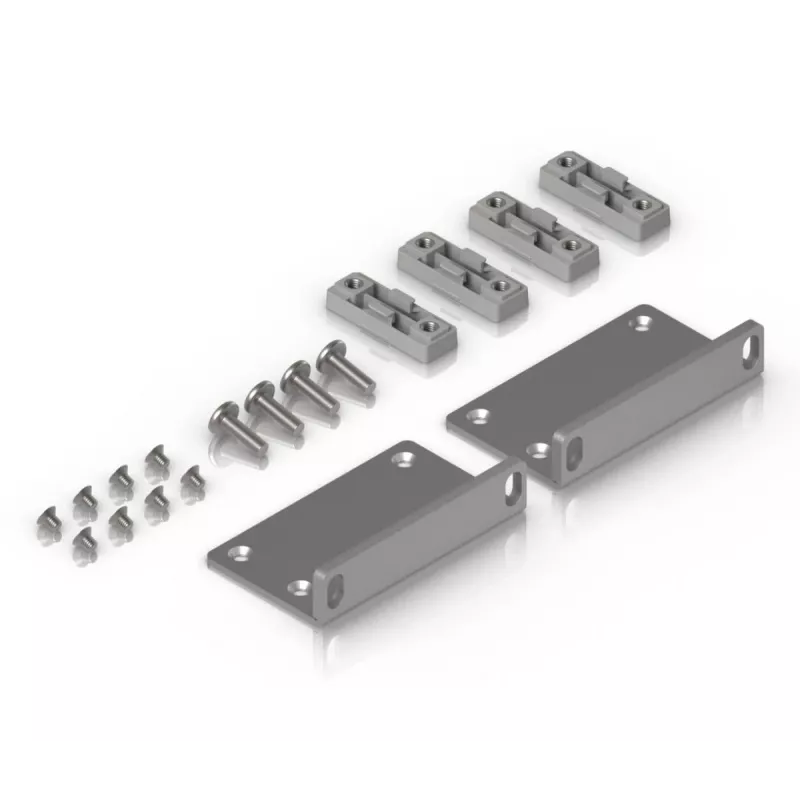 Tvirtinimo komplektas Ubiquiti UACC-Rack-Ear-2U cinkuotas plienas pilka