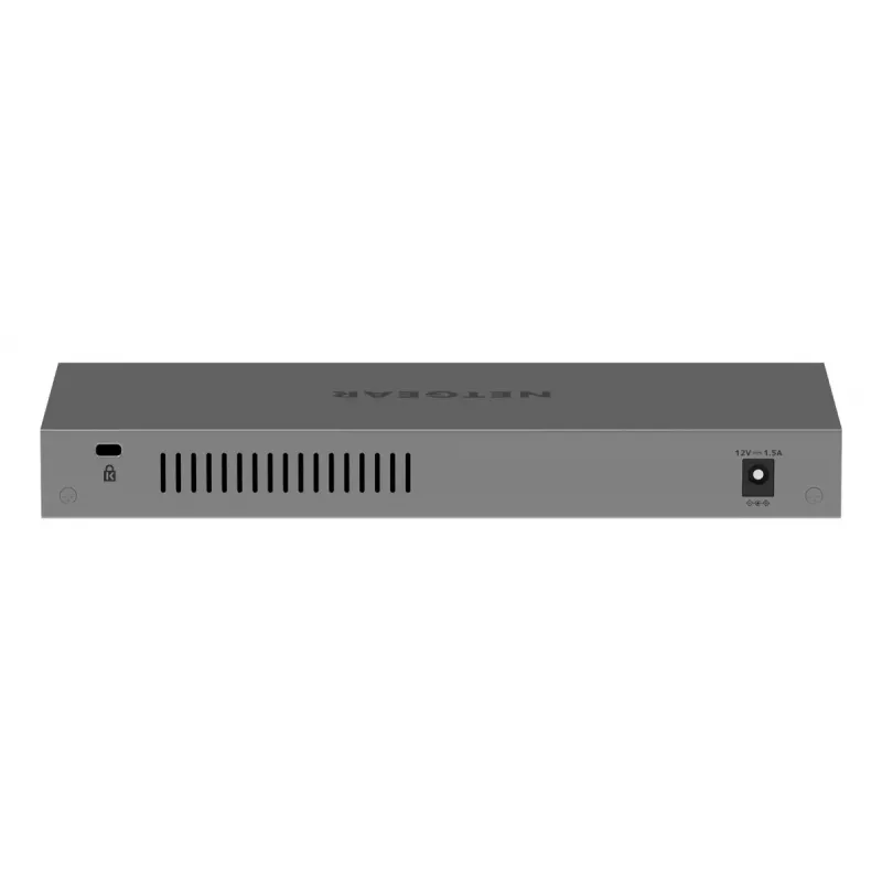 NETGEAR GS108MX-100EUS tinklo jungiklis, nevaldomas L2, Gigabit Ethernet (10/100/1000), stalinis / montuojamas ant sienos