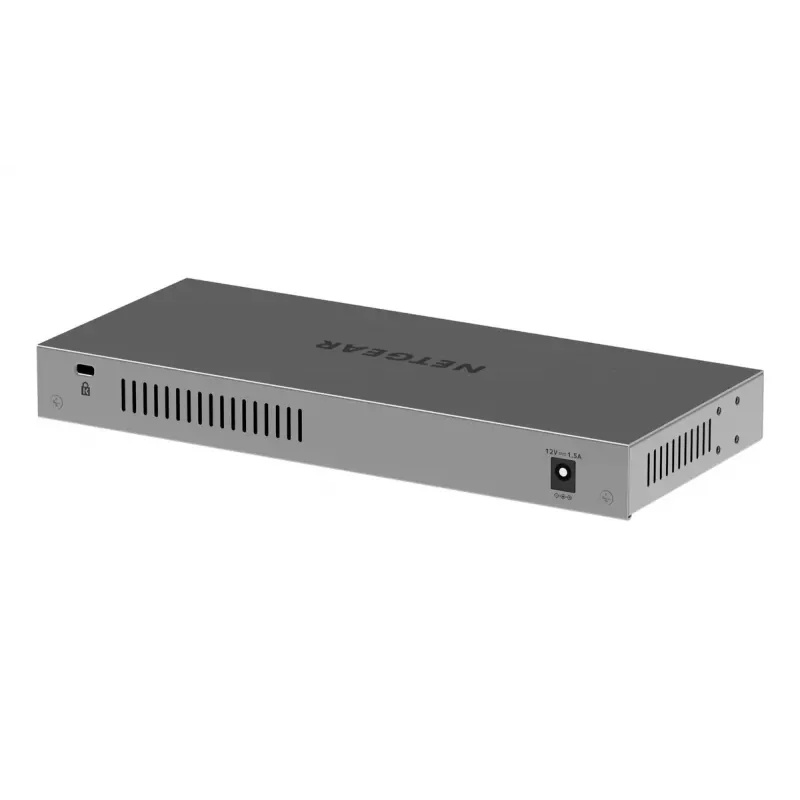 NETGEAR GS108MX-100EUS tinklo jungiklis, nevaldomas L2, Gigabit Ethernet (10/100/1000), stalinis / montuojamas ant sienos