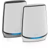 NETGEAR Orbi RBK852 AX6000 WiFi 6 tinklo sistema, trijų juostų (2,4 GHz / 5 GHz / 5 GHz), pilka/balta, 8 vidinės antenos