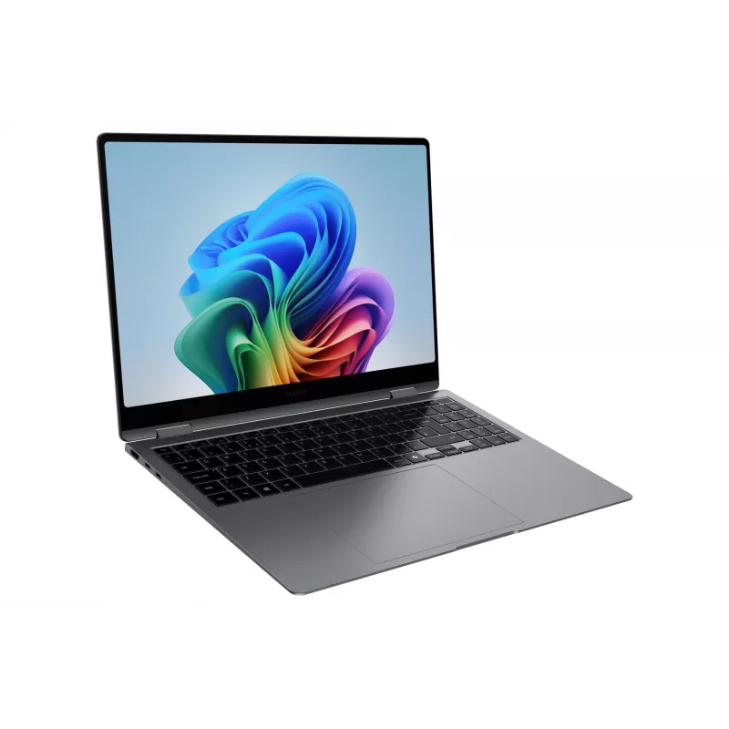 Samsung Galaxy Book5 Pro 360 Copilot+ PC Intel Core Ultra 7 256V nešiojamas kompiuteris 40,6 cm (16 colių) liečiamas ekranas WQXGA+ 16 GB LPDDR5x-SDRAM 1 TB SSD Wi-Fi 7 (802.11be) Windows 11 Home pilka