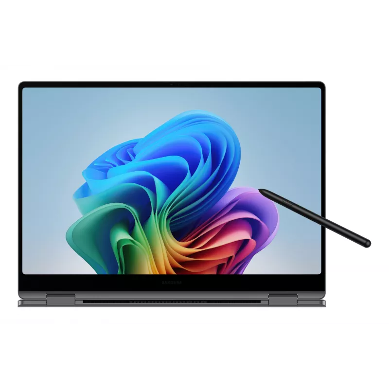 Samsung Galaxy Book5 Pro 360 Copilot+ PC Intel Core Ultra 7 256V nešiojamas kompiuteris 40,6 cm (16 colių) liečiamas ekranas WQXGA+ 16 GB LPDDR5x-SDRAM 1 TB SSD Wi-Fi 7 (802.11be) Windows 11 Home pilka