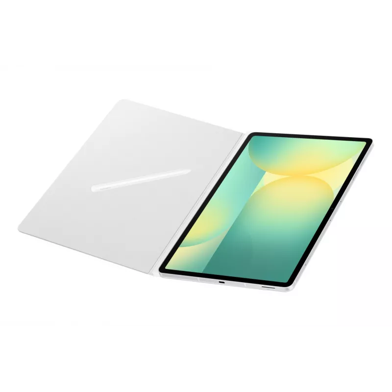 Samsung EF-BX620 Smart Book Cover planšetės dėklas Galaxy Tab S10 FE+, TPU, įmontuota atrama, rašiklio dėklas, 458 g, baltas
