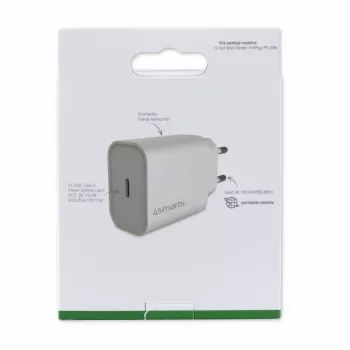 USB įkroviklis 4smarts 465575 Universal White 20W PD