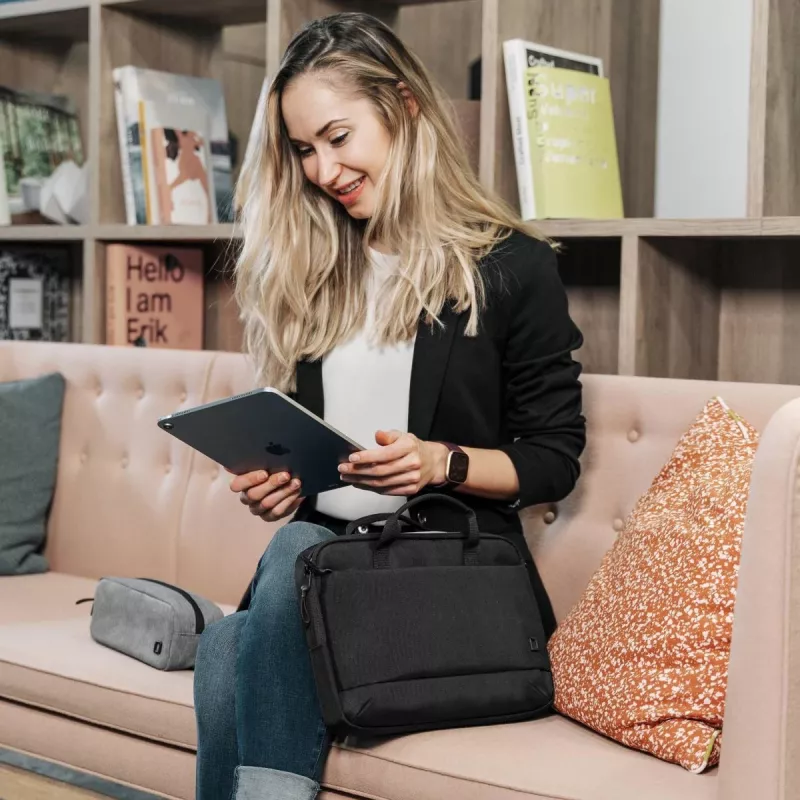 Dėklas nešiojamam kompiuteriui DICOTA Slim Eco Motion 14-15.6 col. juodas / 600d RPE poliesteris