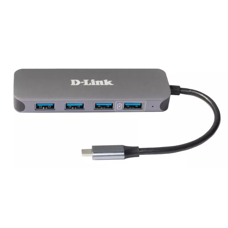 USB šakotuvas D-Link DUB-2340 USB-C 4 prievadai USB 3.0 Power Delivery 60W