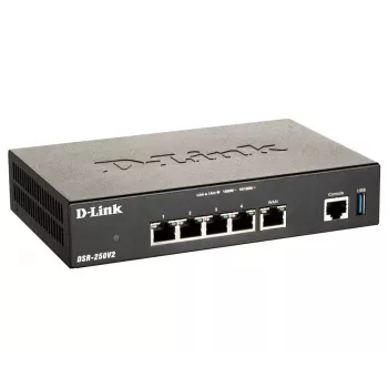 Stalinis maršrutizatorius D-Link DSR-250V2 belaidis Gigabit Ethernet juodas