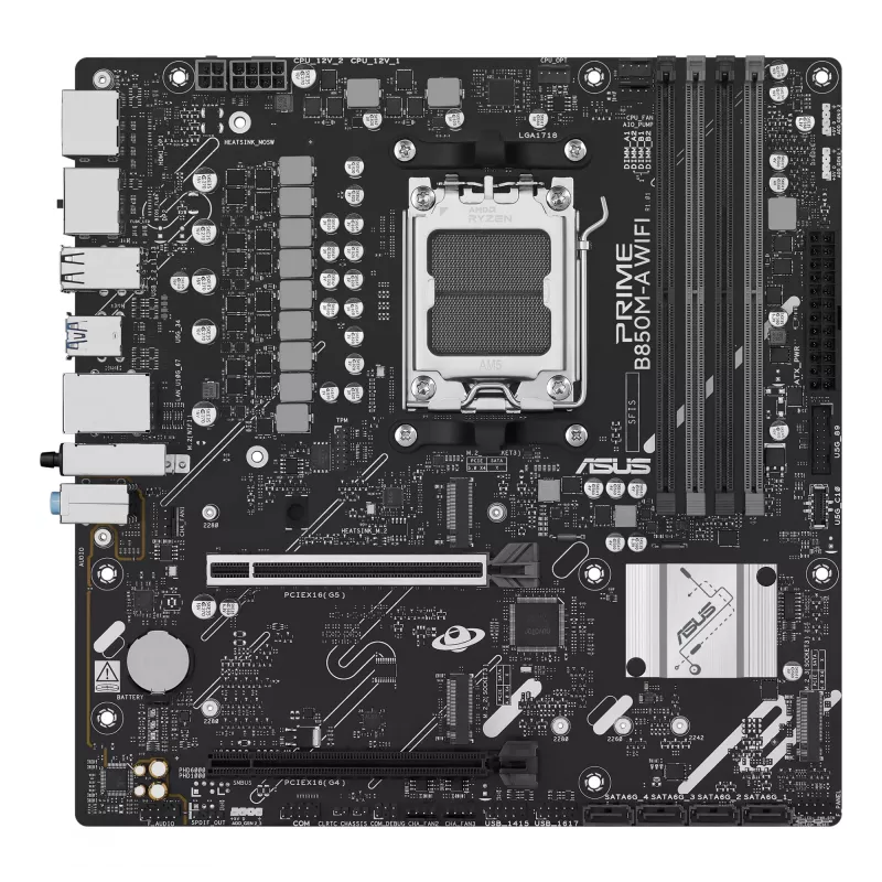 ASUS PRIME B850M-A WIFI AMD B850 Socket AM5 micro ATX pagrindinė plokštė