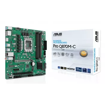 ASUS PRO Q870M-C-CSM pagrindinė plokštė, Intel® Q870, LGA 1851 (Socket V1), micro ATX