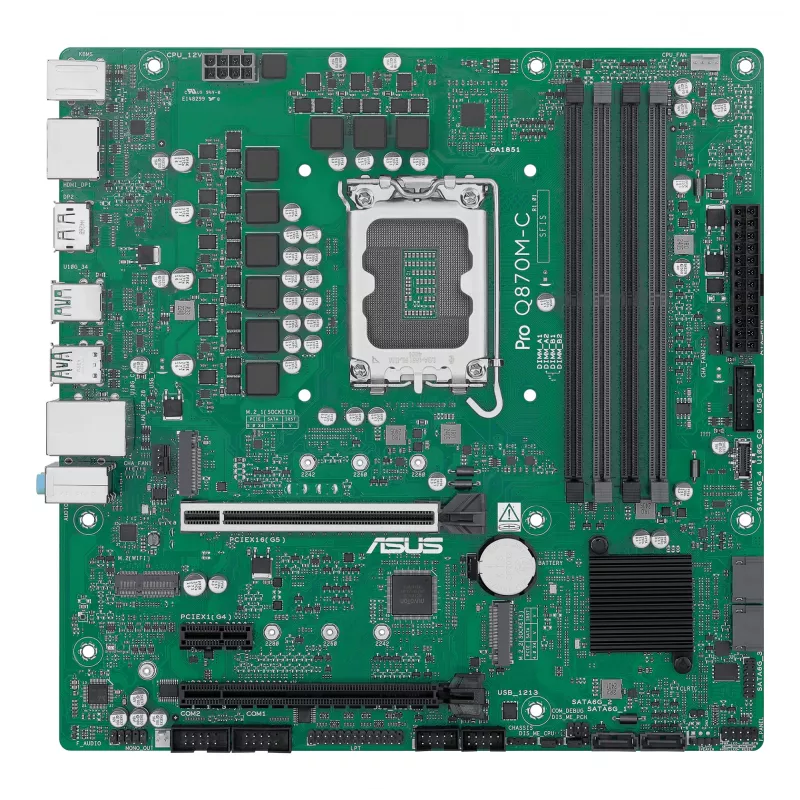 ASUS PRO Q870M-C-CSM pagrindinė plokštė, Intel® Q870, LGA 1851 (Socket V1), micro ATX