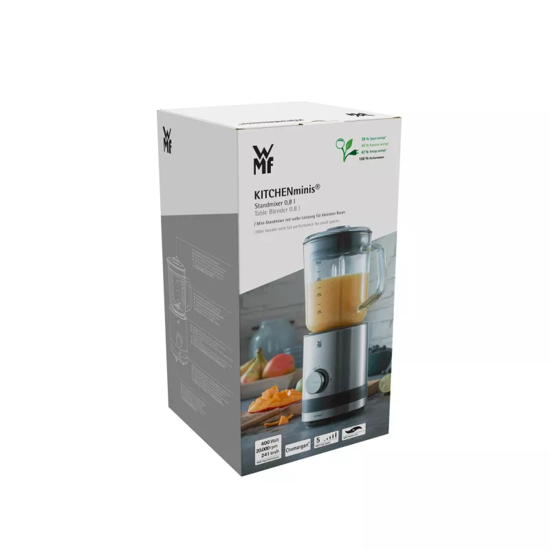 Stalinis trintuvas WMF KITCHENminis 0,8 L 400 W juodas, nerūdijantis plienas, permatomas