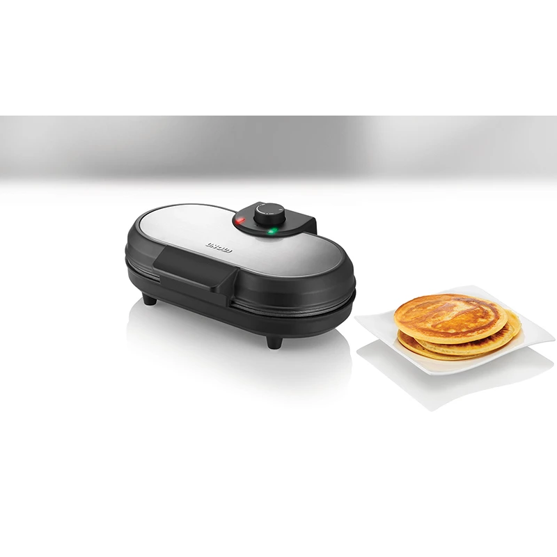 Unold Pancake-Maker American, 2 blynai, juoda, nerūdijantis plienas, 13.5 cm, aliuminis, sukamas, 0.75 m