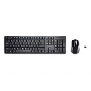 Kensington Pro Fit Wireless Desktop - belaidė klaviatūra ir pelė, QWERTZ, Vokietijos išdėstymas, juoda