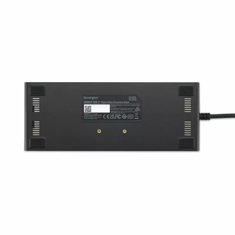 Kensington SD4842P EQ USB-C 10Gbps belaidė dokų stotelė su trigubu vaizdu ir 100W įkrovimu