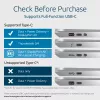 Kensington SD4842P EQ USB-C 10Gbps belaidė dokų stotelė su trigubu vaizdu ir 100W įkrovimu