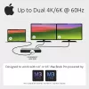 Kensington SD5760T Thunderbolt 4 dvigubas 4K dokų stotelė su 96W galios tiekimu