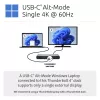 Kensington SD5760T Thunderbolt 4 dvigubas 4K dokų stotelė su 96W galios tiekimu