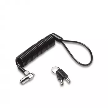 Kensington NanoSaver nešiojama spyna su raktu, 2,3 m, Kensington, Raktas, Anglies plienas, Juoda, Sidabrinė