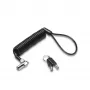 Kensington NanoSaver nešiojama spyna su raktu, 2,3 m, Kensington, Raktas, Anglies plienas, Juoda, Sidabrinė