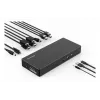 Kensington SD4781P EQ USB-C & USB-A dviguba 4K doko stotelė, laidinė, USB 3.2 Gen 2 (3.1 Gen 2) Type-C, 100 W, 3,5 mm, 10/100/1000 Mbit/s, juoda