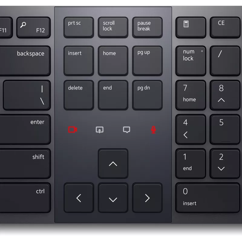 DELL Pro Premium Collaboration Keyboard KB900 – belaidė klaviatūra vokiečių išdėstymu (QWERTZ)