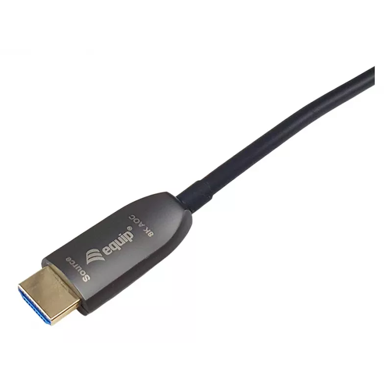Equip HDMI 2.1 aktyvus optinis šarvuotas laidas, 50 m, 8K/60Hz, 4K/120Hz, 48Gbps