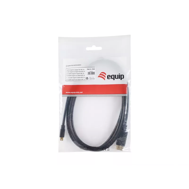 Equip Mini DisplayPort į DisplayPort laidas, M/M, 2,0m