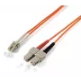 Equip LC/SC 62.5/125μm 1,0 m šviesolaidinis kabelis SC Oranžinis