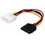 Equip SATA vidinis maitinimo laidas, Molex (4 kontaktų), SATA 15 kontaktų, 0,15 m, Kištukas, Tiesus, Tiesus