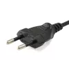 Equip 112161 Juodas 3 m maitinimo laidas su C tipo kištuku ir C7 jungtimi