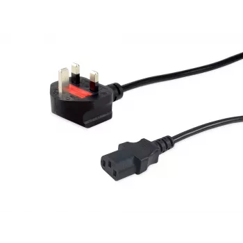 Equip maitinimo laidas, C13 į BS1363, 5,0 m, 10A saugiklis, IEC C13, BS 1363, H05VVH2-F, 250 V, 10 A