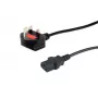 Equip maitinimo laidas, C13 į BS1363, 7,5 m, 10A saugiklis