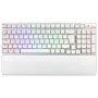 Belaidė žaidimų klaviatūra ASUS ROG Strix Scope II 96 Wireless, USB + RF belaidis + Bluetooth, QWERTZ, vokiškas, balta