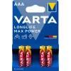 VARTA Longlife Max Power baterija AAA LR03 4 vienetai