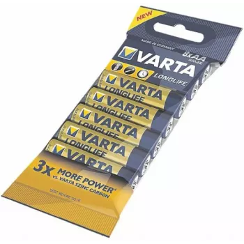 VARTA Longlife AA LR6 baterijos, didelė pakuotė 1x8