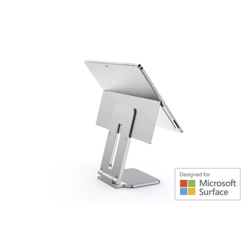 Kensington Elevated Stand for Surface, platininė spalva, aliuminis, guma, TPU, cinkas, 126,4 mm, 139,3 mm, 193 mm, 612 g