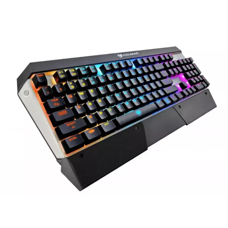 COUGAR CGR-WM1MB-ATR klaviatūra žaidimams Gaming USB QWERTY anglų Aliuminis, Juoda
