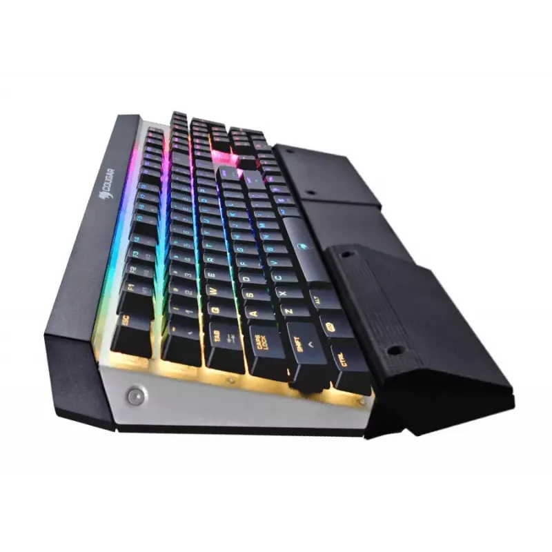 COUGAR CGR-WM1MB-ATR klaviatūra žaidimams Gaming USB QWERTY anglų Aliuminis, Juoda