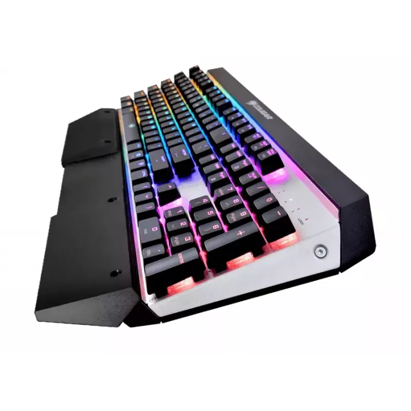 COUGAR CGR-WM1MB-ATR klaviatūra žaidimams Gaming USB QWERTY anglų Aliuminis, Juoda
